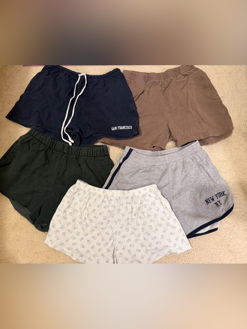 Brandy Melville Cotton Shorts Bundle Lot of 5